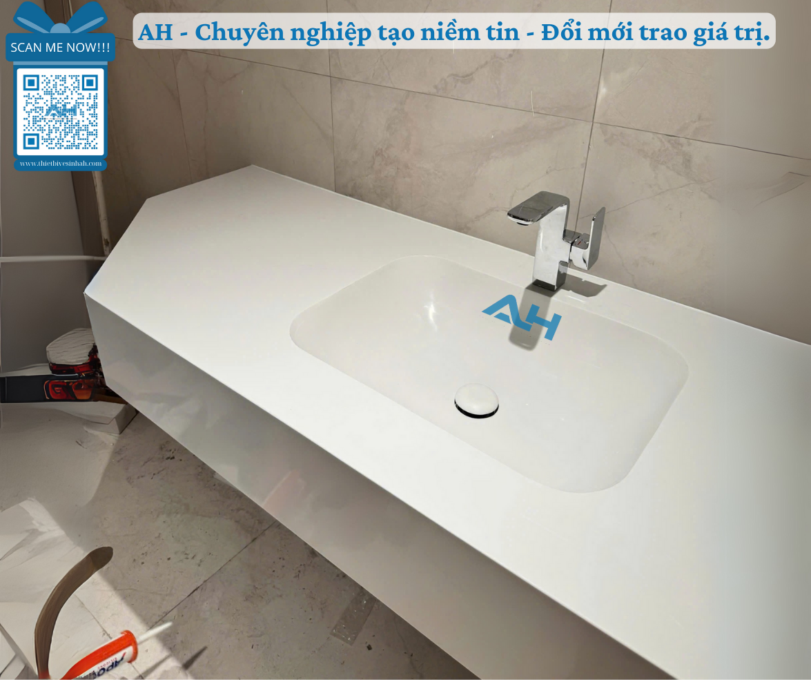 lavabo solid surface AH uy tín nhất Vĩnh Long