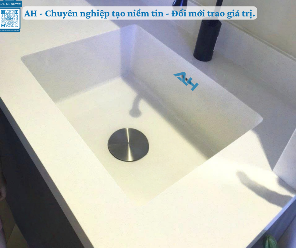 AH chuyên lắp đặt lavabo solid surface uy tín ở Huế