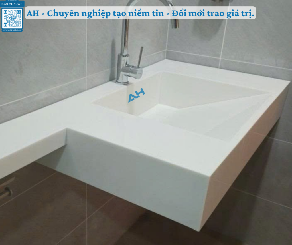 lắp đặt lavabo solid surface tại Nam Định