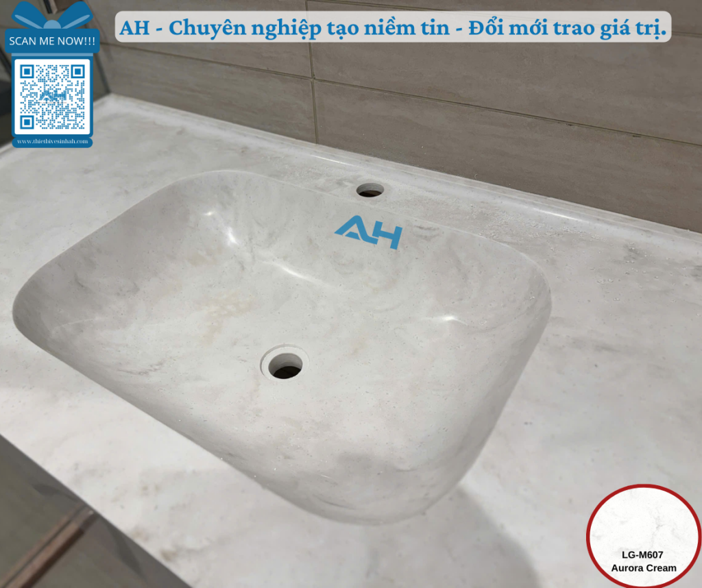lắp đặt lavabo solid surface trọn gói tại Hà Nội