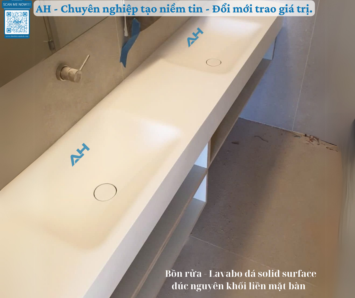 Hướng dẫn tự phục hồi vết xướt trên lavabo solid surface hiệu quả