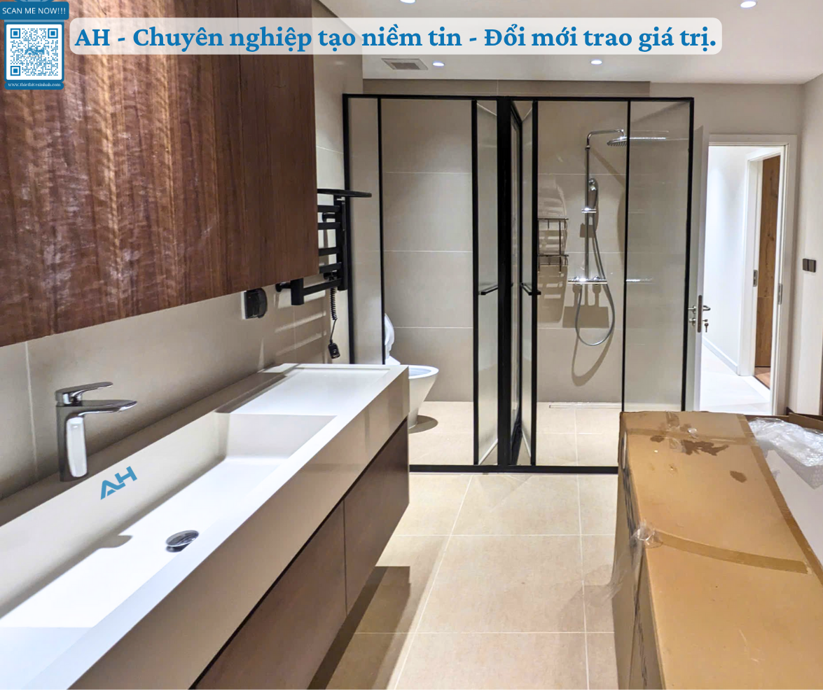 Báo giá thi công lavabo solid surface liền mặt tại Cao Bằng