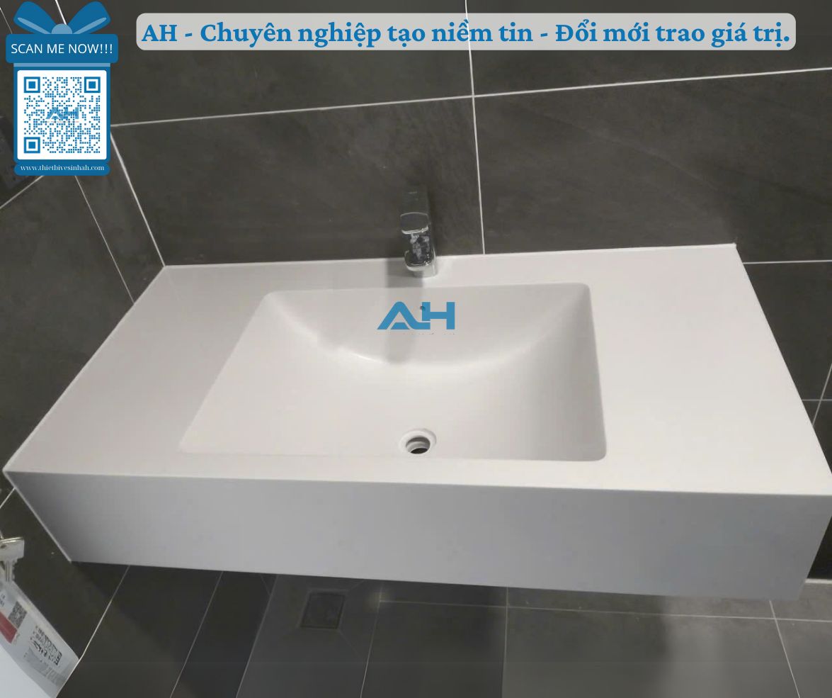 Ở Tuyên Quang giá lavabo solid surface đúc nguyên khối bao nhiêu ?