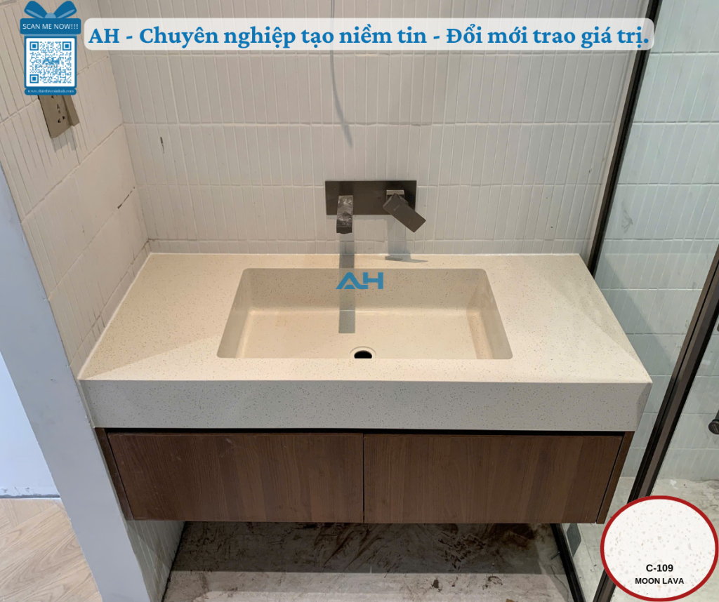 Bàn giao lavabo solid surface không đường nối tại Lào Cai chất lượng cao