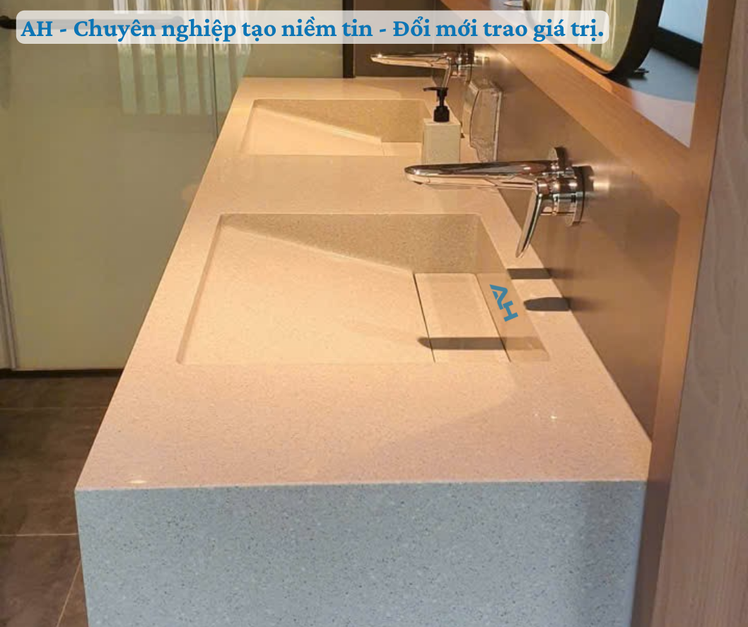 Đơn vị chuyên lắp đặt lavabo solid surface đúc nguyên khối tại Thanh Hóa
