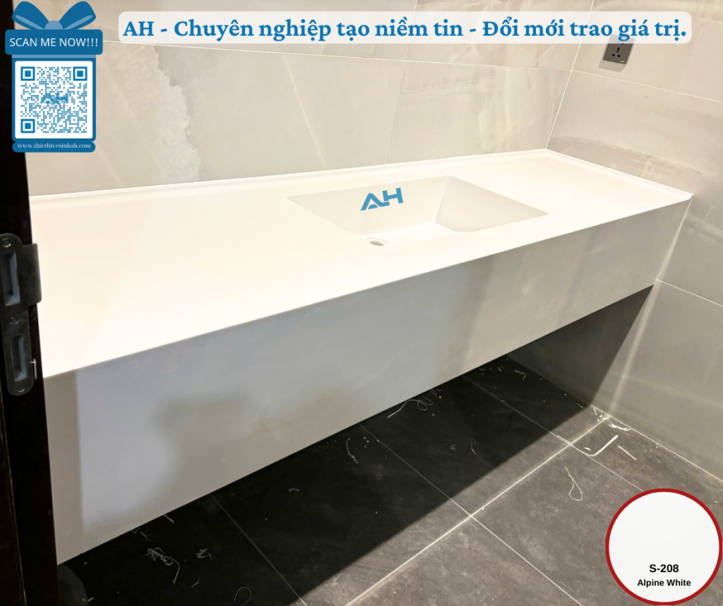 Quy trình bàn giao công trình lavabo solid surface không đường nối tại Hà Tĩnh