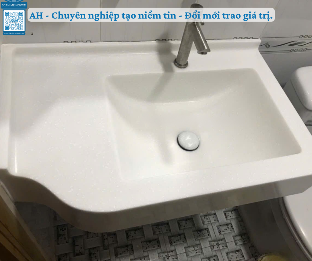 Kon Tum lắp đặt lavabo solid surface chống thấm kiểu dáng theo yêu cầu
