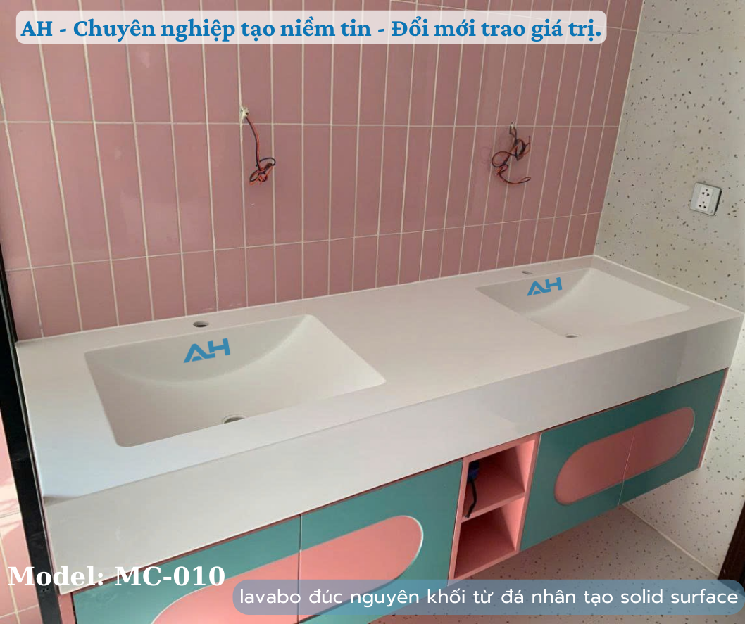 Báo giá lavabo solid surface đúc nguyên khối ở Đắk Nông
