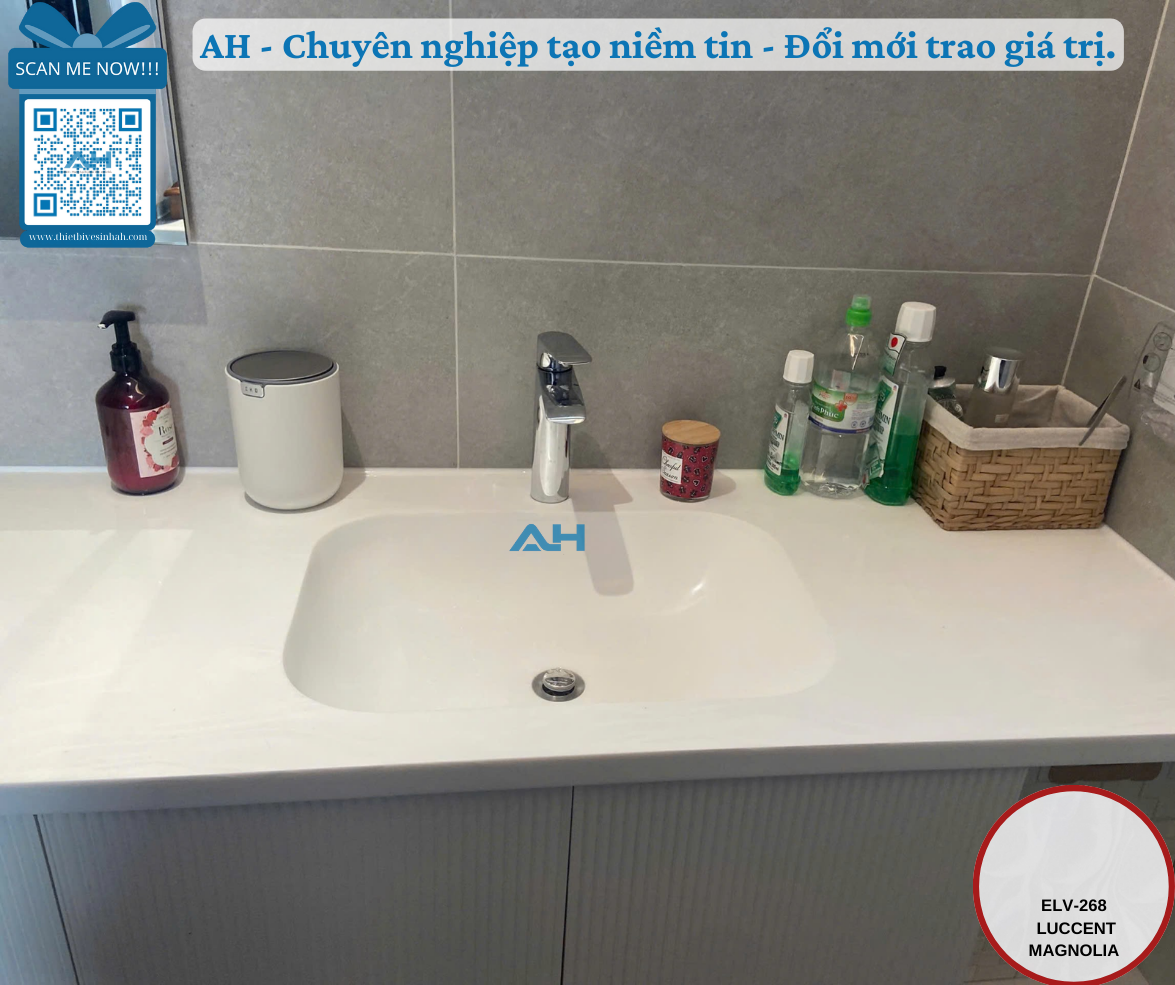 Mua lavabo solid surface liền mặt ở đâu Bắc Giang uy tín