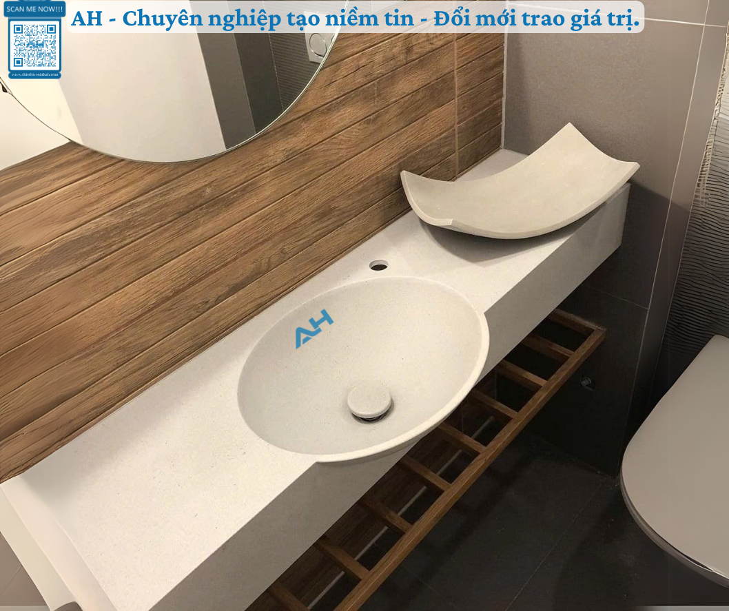 Tại Sao Lavabo AH đá Solid Surface Là Lựa Chọn Số 1 Cho Các Biệt Thự Cao Cấp?
