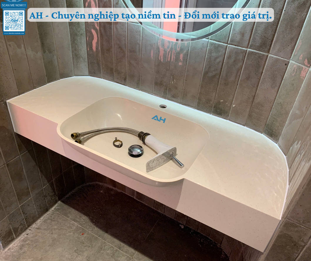 Khám Phá Bộ Sưu Tập Lavabo AH Solid Surface Nâng Tầm Không Gian Resort Đà Nẵng