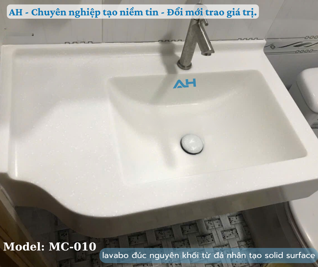 Nghệ Thuật Tạo Hình Từ Lavabo AH: Khi Mặt Bàn & Lavabo Hòa Làm Một